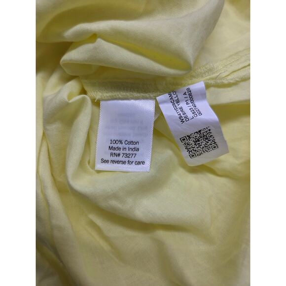 Sonoma Lemon Yellow Maxi Dress 2-Piece Set Sz L - Picture 5 of 6